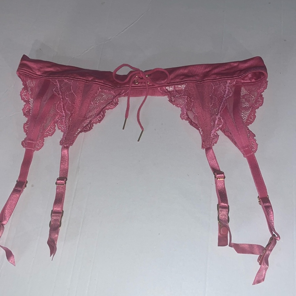 NWOT Hot Pink Victoria Secret Garter - Size XS/S